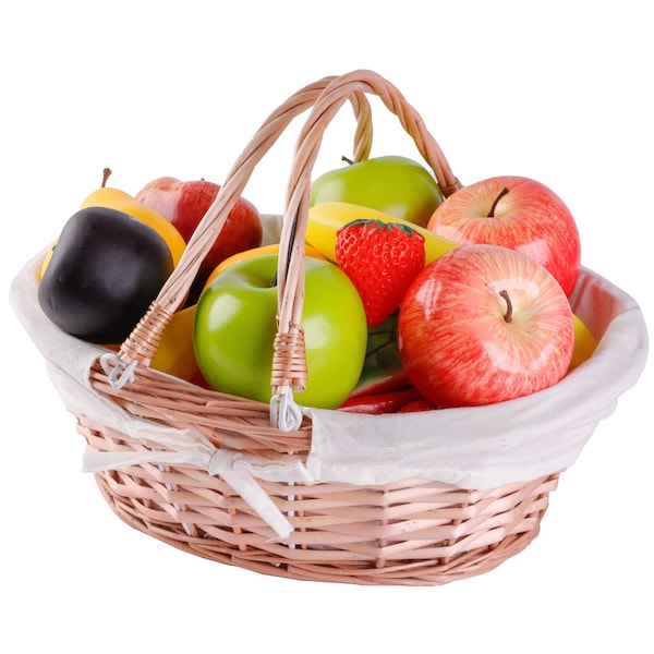 Vintiquewise Set of 3 Wicker Picnic Baskets with Drop-Down Handles - Perfect as Gift basket for all Occasions QI003055W.3 - main
